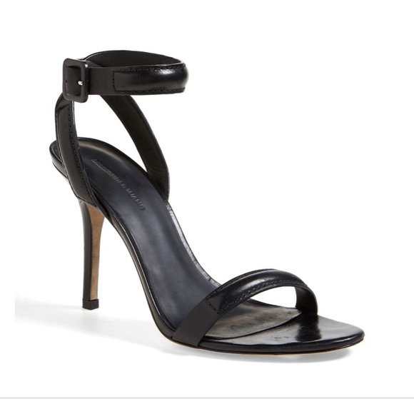 Elegant Black Ankle Strap Heels - Picture 1 of 6